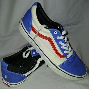Kids Blue and White Sneakers